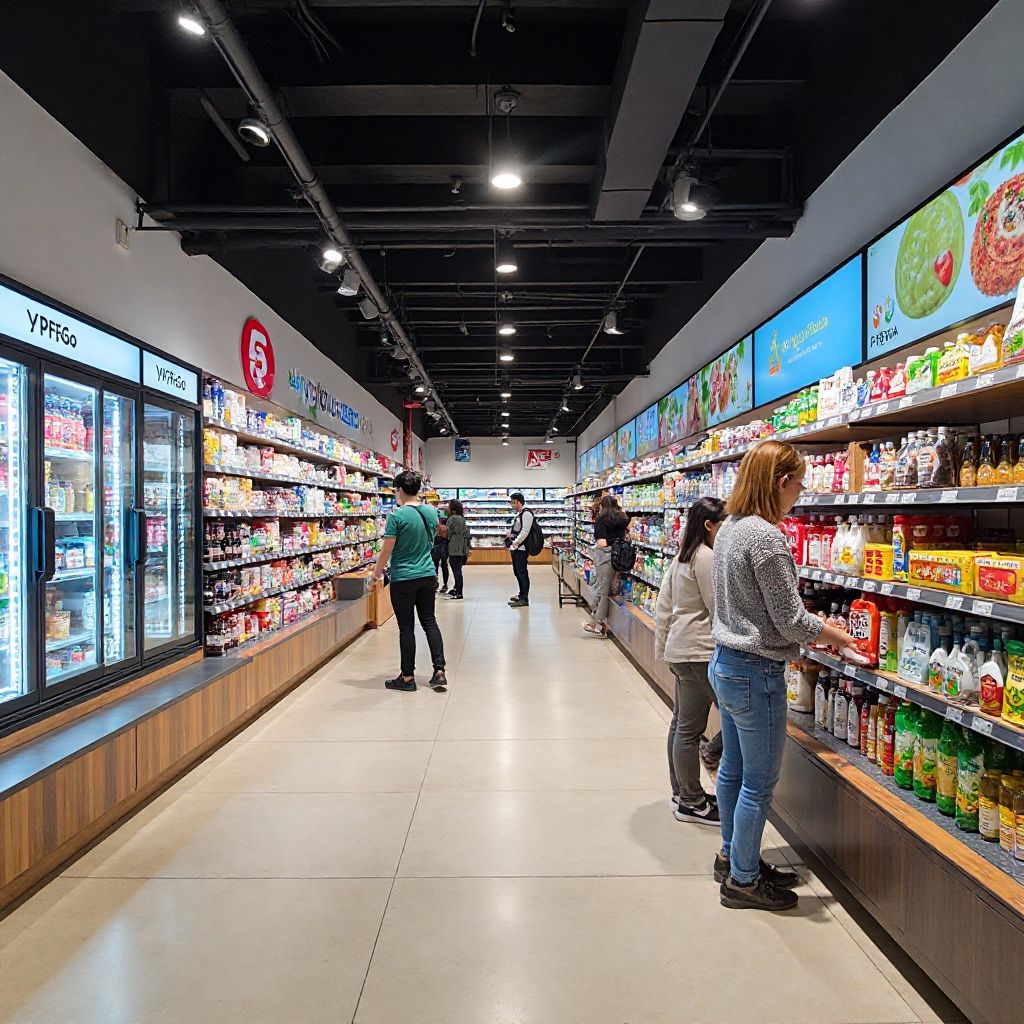 Interior de tienda de conveniencia YPFGo