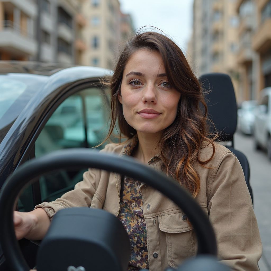 Foto de Carolina Vega, conductora particular